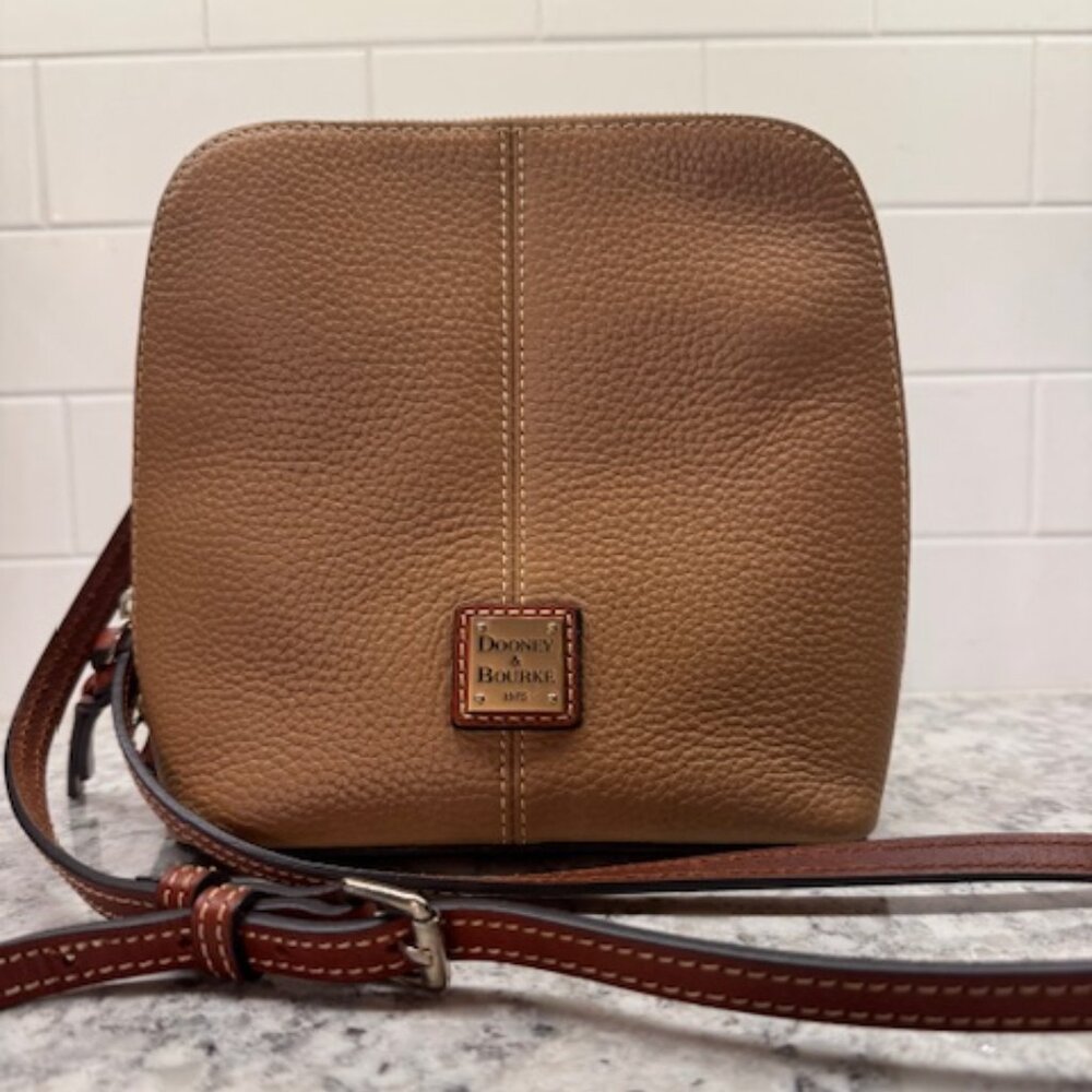 Dooney & Bourke Pebble Leather Crossbody Handbag -Trixie